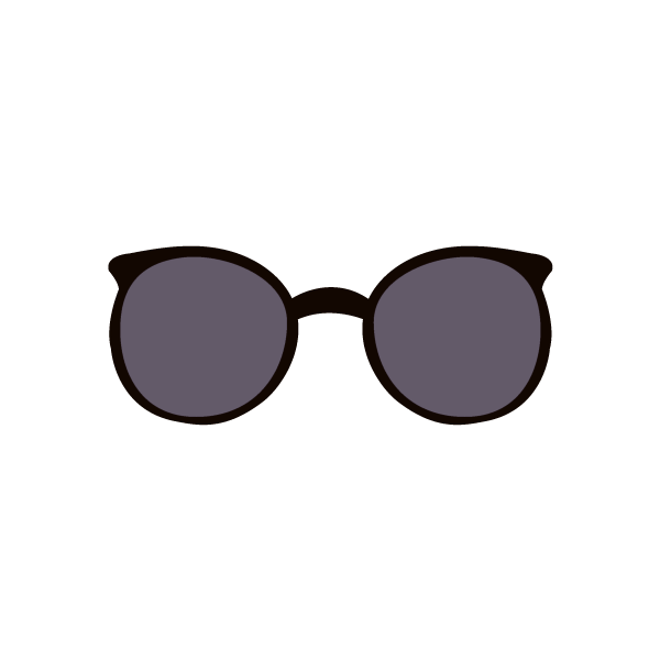 丸みのあるサングラス２