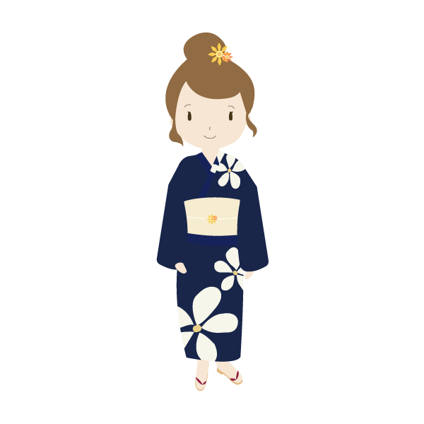 浴衣を着た女性