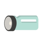 大きな懐中電灯緑