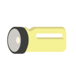 大きな懐中電灯黄色