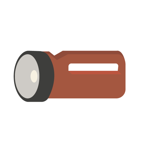 大きな懐中電灯赤