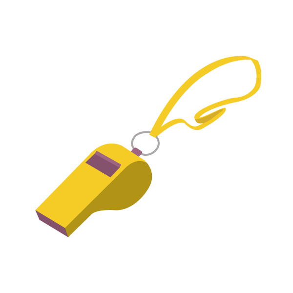 ホイッスル黄色