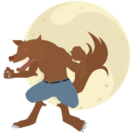 オオカミ男と月