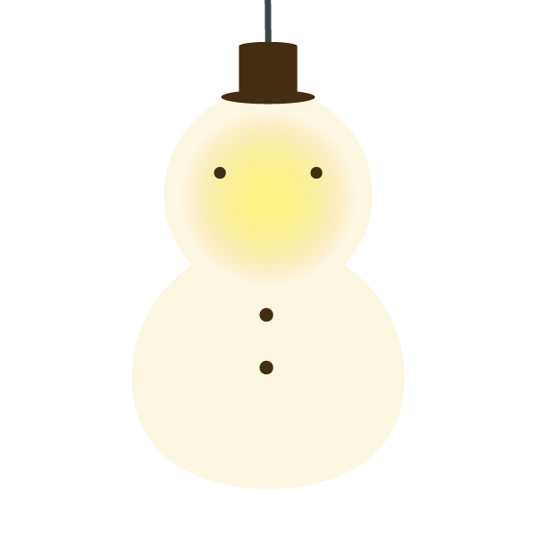 雪だるまペンダントライト