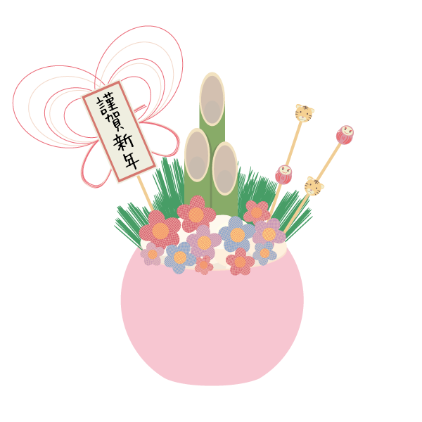 アレンジした門松