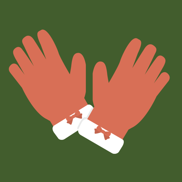 クリスマスの手袋