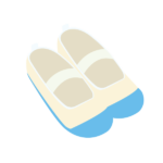 青色の上履き