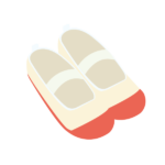 赤色の上履き