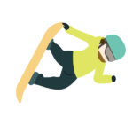 スノーボード　ハーフパイプ