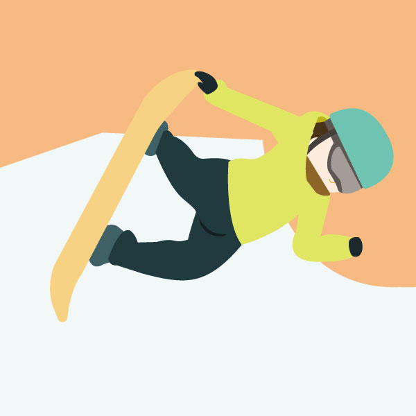 スノーボード　ハーフパイプ