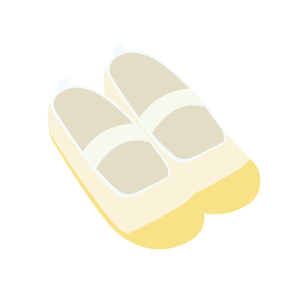 黄色の上履き