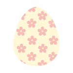花柄のイースターエッグ