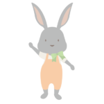 イースターバニー赤