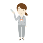 リモコンを持つ女性会社員