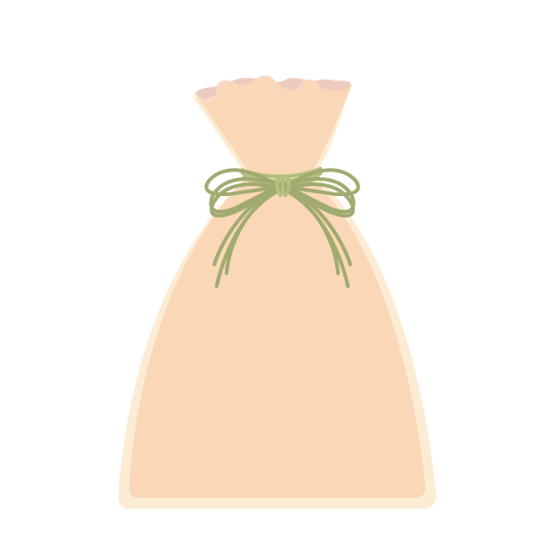 ラッピングした袋