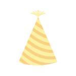黄色のパーティハット