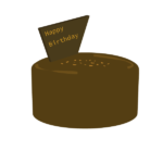 バースデーケーキ(チョコレートケーキ)