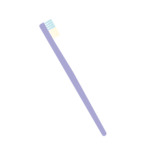 藍色の歯ブラシ