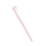 紫色の歯ブラシ