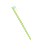 黄緑色の歯ブラシ