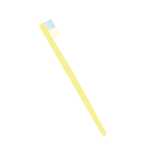 黄色の歯ブラシ