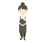 文房具店の女性店員