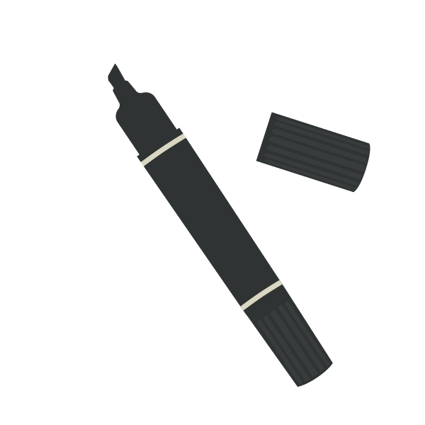 油性マーカー"太"