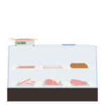精肉店のショーケース