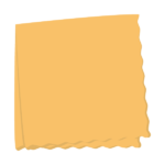 オレンジのめがね拭き