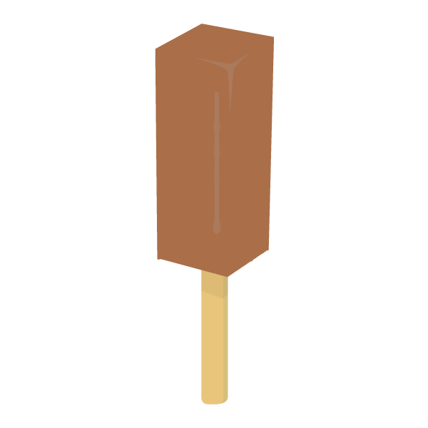 チョコレートのアイスキャンディ