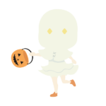 おばけの仮装をした女の子