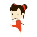 カンフーをする女の子