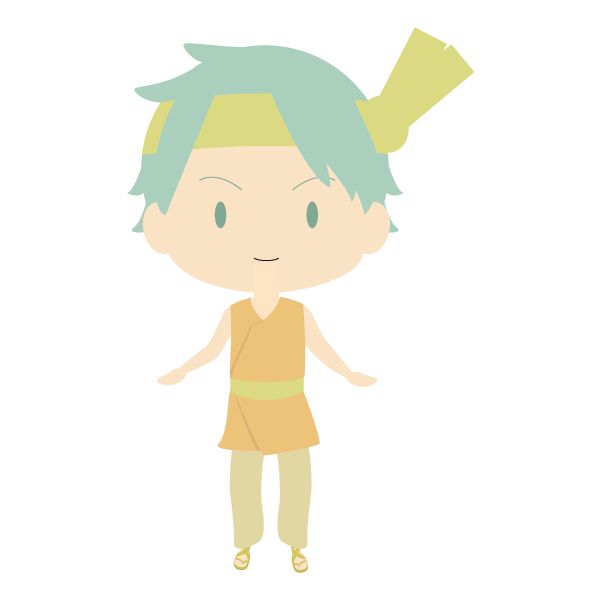 民族衣装風の少年