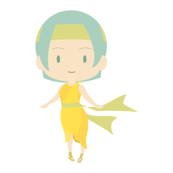 民族衣装風の少女