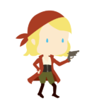 海賊船の女性船員