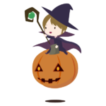 かぼちゃを操作する魔女