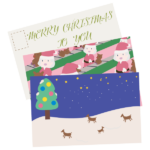 クリスマスのポストカードセット