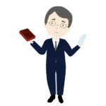 ゴミの分別に悩む男性会社員