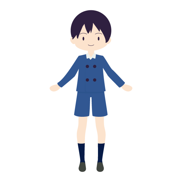 制服のある小学校の生徒（男子）