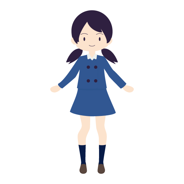 制服のある小学校の生徒（女子）