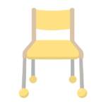 幼稚園の椅子（黄）