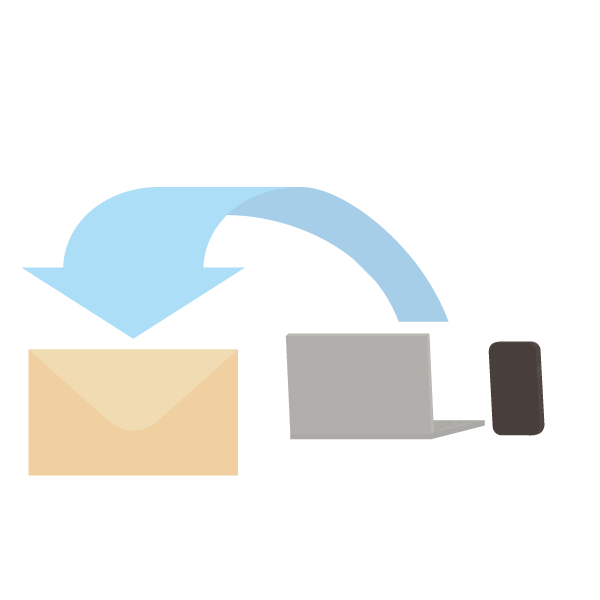 PC・スマホからメールを送る