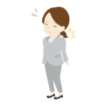 肩こりに悩む女性会社員