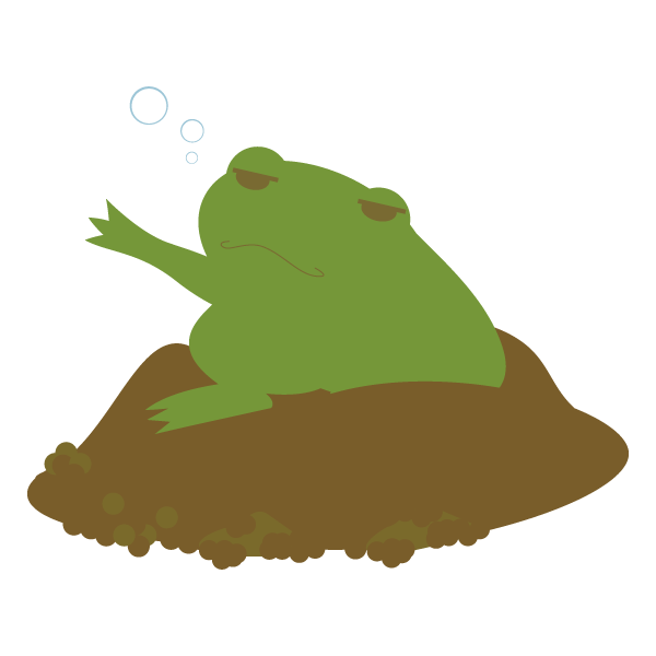 冬眠明けのカエル