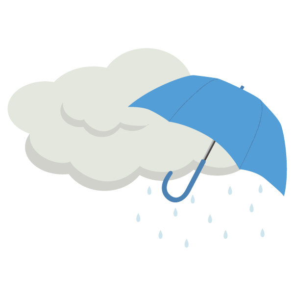 曇りのち雨