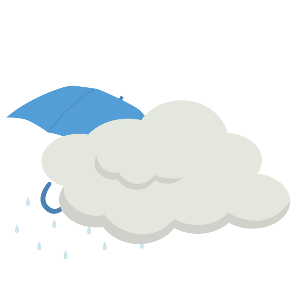 雨のち曇り