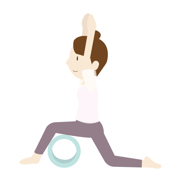 ヨガリングを使う女性