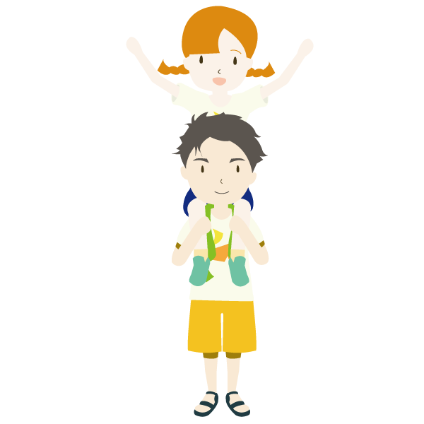 音楽フェスでリフトをする２人