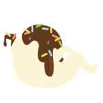 チョコフォンデュしたおばけ