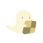 クッキーを持ったおばけ